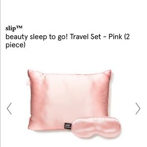 Slip Silk anti aging Travel pillow and Eye Mask